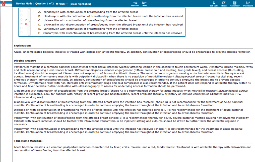 COMLEX and COMAT question explanation