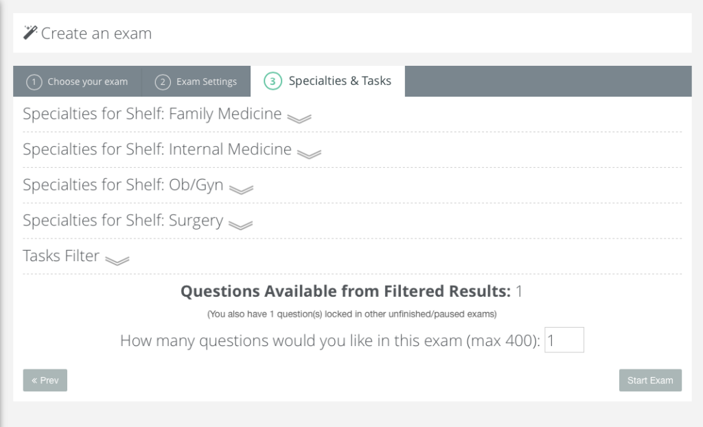 COMLEX and COMAT Specialties and Tasks