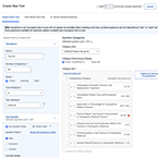 screenshot of COMQUEST's customize test dashboard